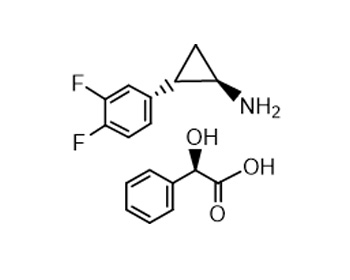 (1R,2S)-2-(3,4-二氟苯基)环丙胺 (R)-扁桃酸盐