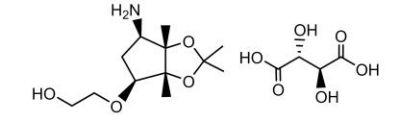 2-((3aR,4S,6R,6aS)-6-amino-2,2-dimethyltetrahydro-3aH-cyclopenta[d][1,3]dioxol-4-yloxy)ethanol L-tataric acid
