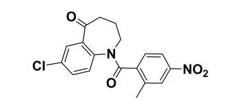 7-Chloro-1,2,3,4-tetrahydro-1-(2-methyl-4- nitrobenzoyl)-5H-1-benzazepin-5-one 